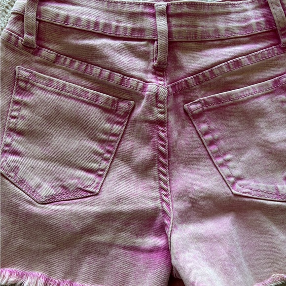 NEW YMI Junior Girls Pink Denim High Rise Shorts 1/25 - Picture 4 of 4